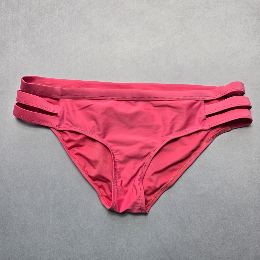 Express Pink Swim Beach Hipster Cheeky Flirty‎ Boho Bikini Bottom L Large